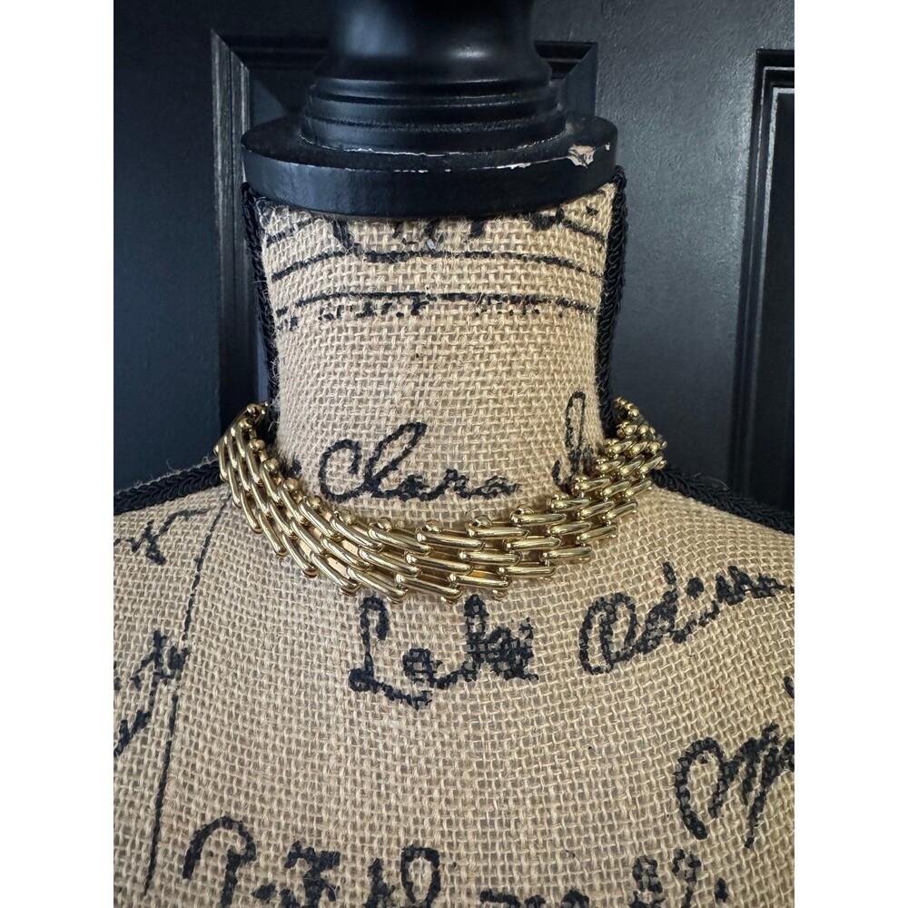 Vintage Carolee chunky gold-tone linked costume jewelry